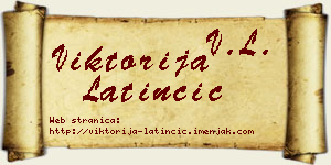 Viktorija Latinčić vizit kartica